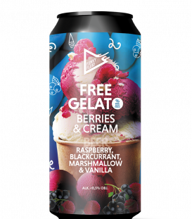 Funky Fluid Free Gelato Berries & Cream CANS 50cl - Beergium