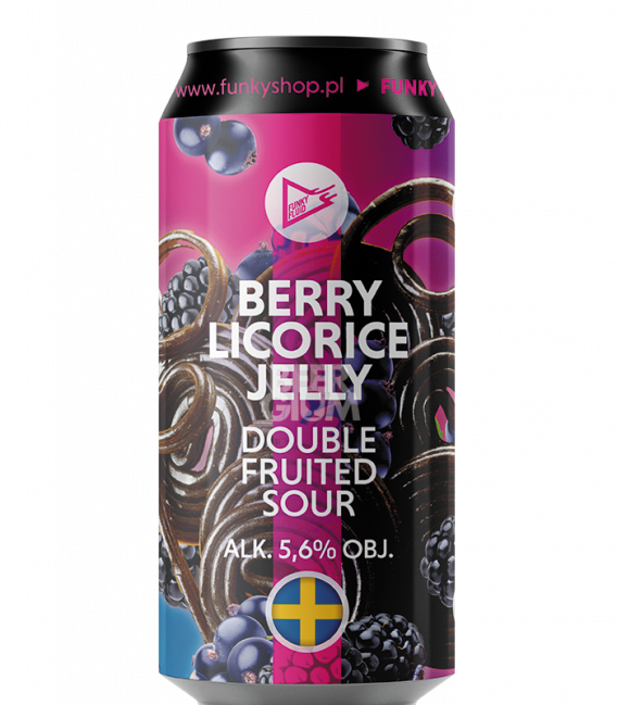 EUROBOX Sweden - Funky Fluid Berry Licorice Jelly Sour CANS 50cl