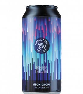 Schwarze Rose Neon Drops