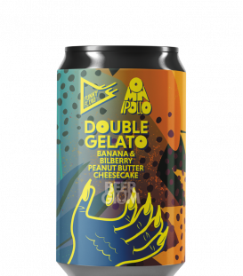 Funky Fluid / Omnipollo Double Gelato: Banana & Bilberry Peanut Butter Cheesecake CANS 33cl - Beergium