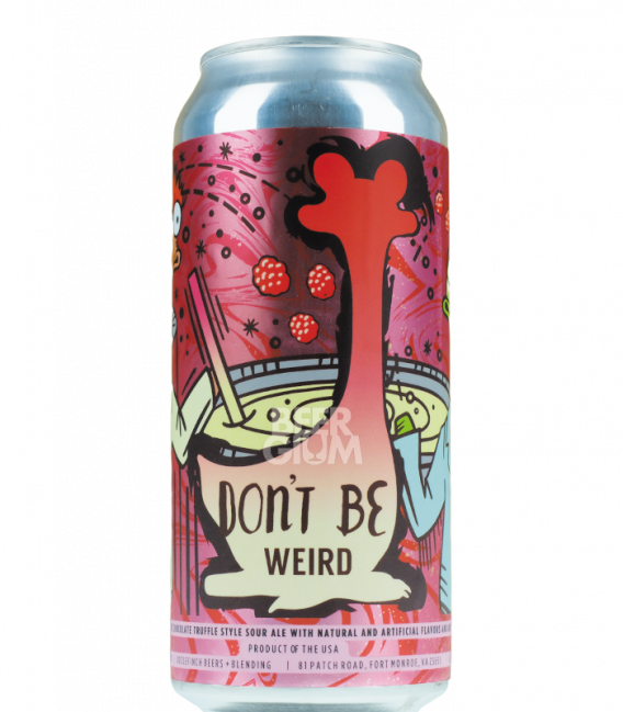 Oozlefinch Don't Be Weird White Chocolate Raspberry Truffle CANS 47cl