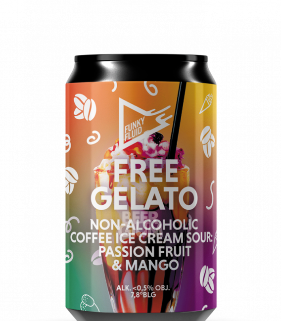 Funky Fluid Coffee Free Gelato Passion Fruit CANS 33cl
