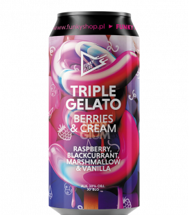 Funky Fluid Triple Gelato: Berries & Cream