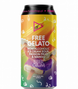 Funky Fluid Free Gelato: Passion Fruit & Mango CANS 50cl BBF 23-08-2022 - Beergium