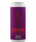 Pomona Island Stacks of Green Paper CANS 44cl