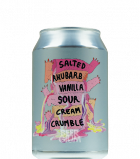 Lervig Salted Vanilla Rhubarb Sour Cream Crumble CANS 33cl - BBF 13-10-2022 - Beergium