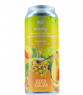 Magic Road Pretty - Pineapple, Mango, Pink Guava & Peanut Butter CANS 50cl