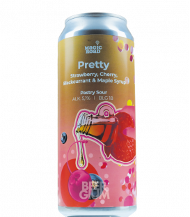 Magic Road Pretty - Strawberry, Cherry, Blackcurrant & Maple Syrup CANS 50cl - Beergium