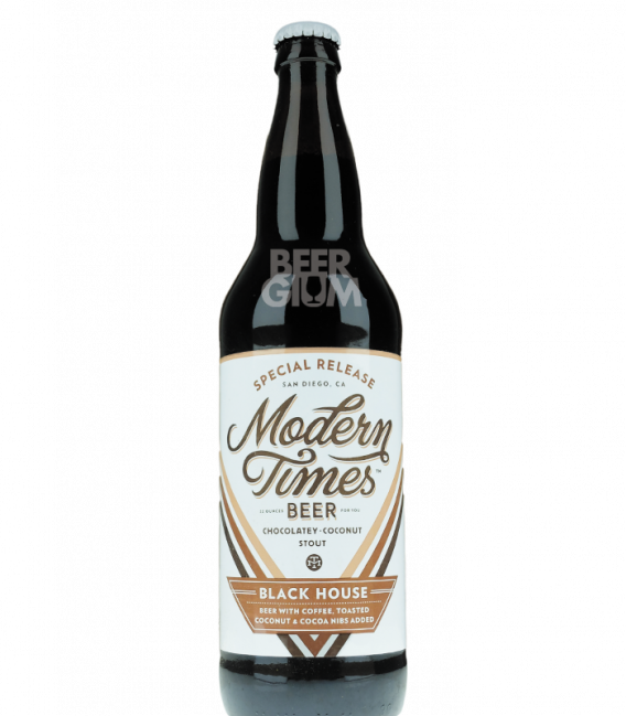 Modern Times Black House With Cocoa And Coconut 65cl