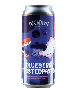 Decadent Ales Blueberry Frosted Pastry CANS 47cl - Beergium