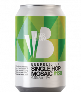 Beerbliotek IPA Single Hop Mosaic CANS 33cl - Beergium