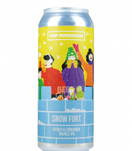 Hop Hooligans Snow Fort CANS 50cl - BBF 16-08-2021 - Beergium